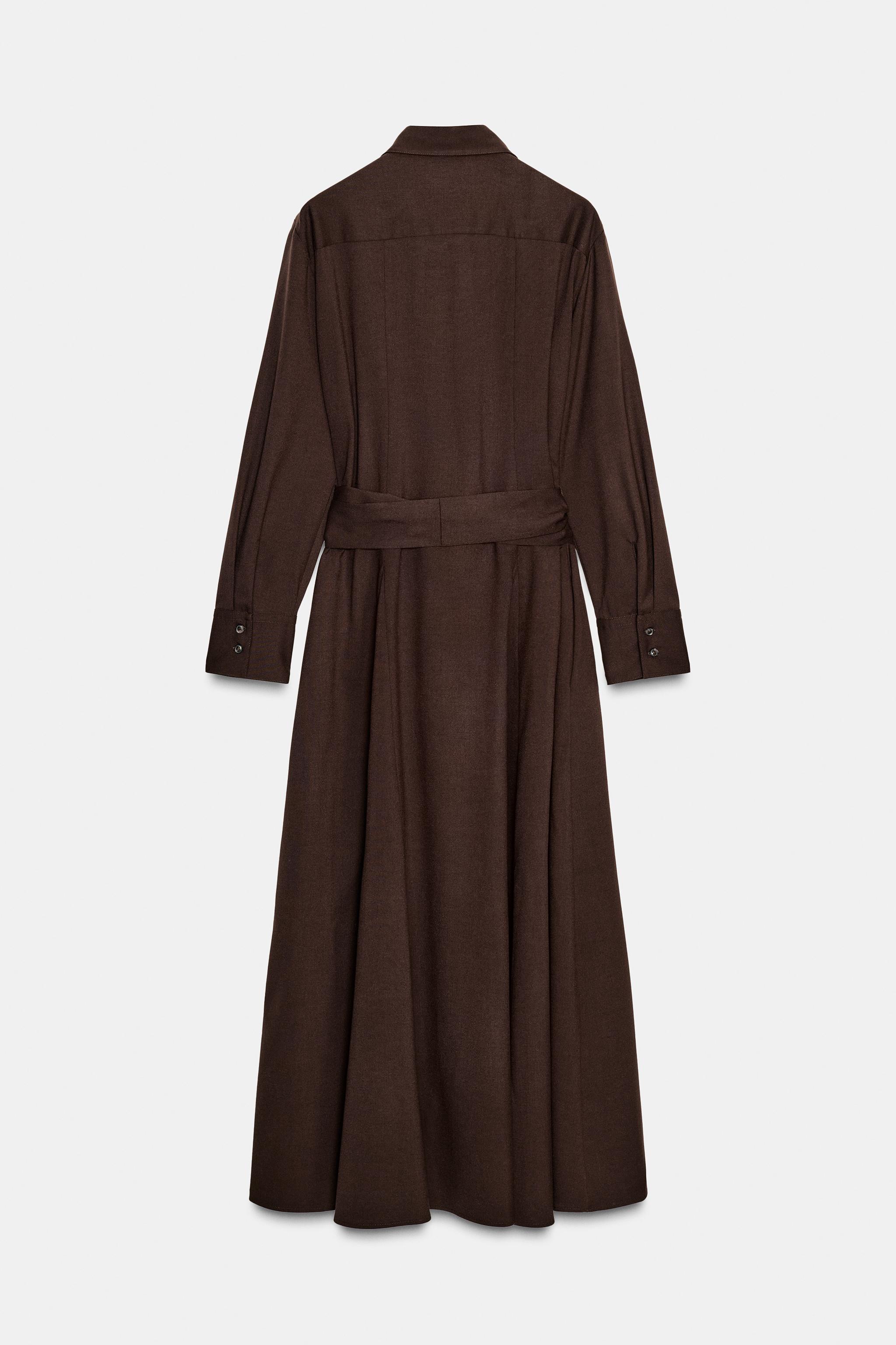 ZW COLLECTION BELTED SHIRT DRESS